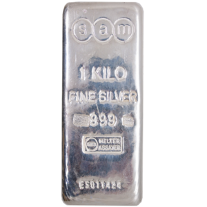 1 kilogram cast silver