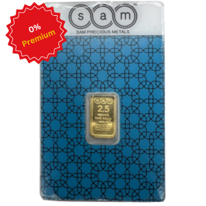 2.5 gram minted gold