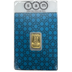 2.5 gram minted gold